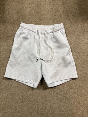 American Eagle Outfitters Men's light gray Drawstring Athletic Shorts